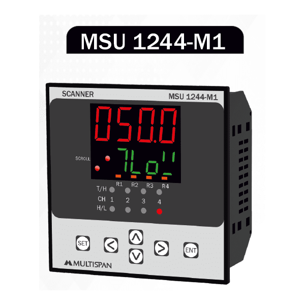 MSU-1244-M1 PROCESS SCANNER DATA LOGGER 4 CHANNEL 96 x 96 x 66 MULTISPAN 333300capture