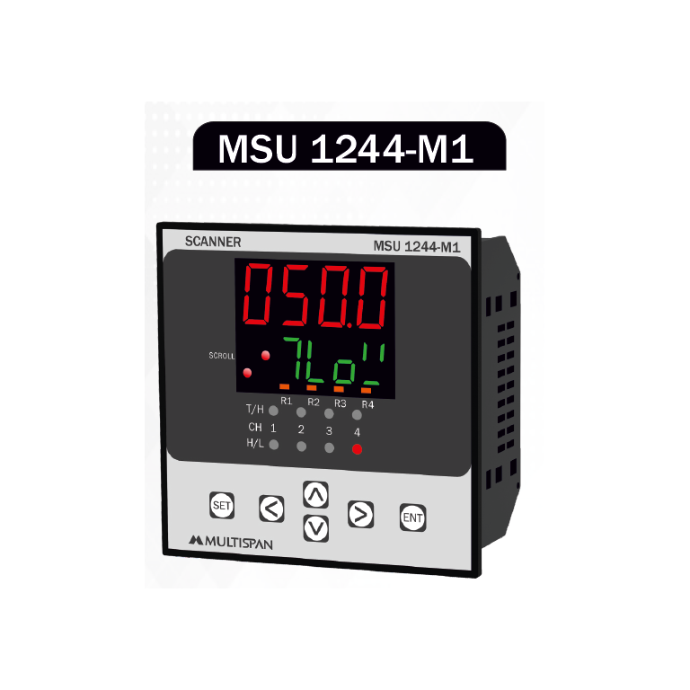 MSU-1244-M1 PROCESS SCANNER DATA LOGGER 4 CHANNEL 96 x 96 x 66 MULTISPAN 333300capture