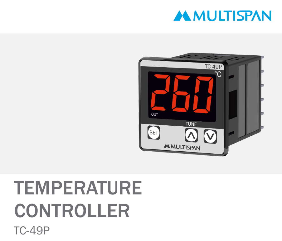 340944Capture.png TC-49P SINGLE DISPLAY TEMPERATURE CONTROLLER MULTISPAN 340944capture