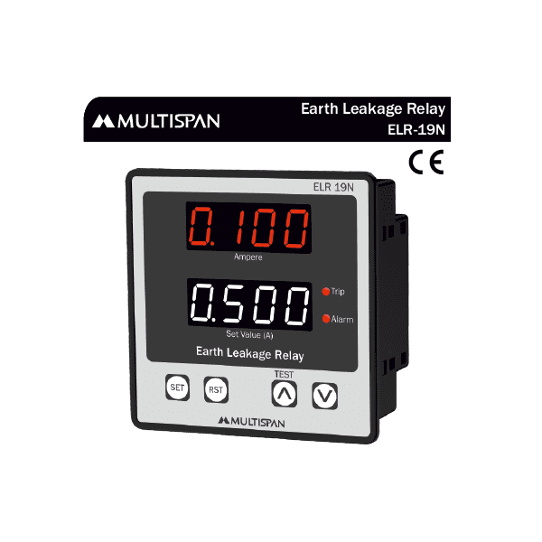 ELR-19N EARTH LEAKAGE RELAY 96 X 96 X 54 MULTISPAN 34628capture