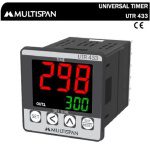 UTR-433 UNIVERSAL RANGE DIGITAL TIMERS 48 X 48 X 70 MULTISPAN utr