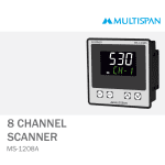 MS-1208A PROCESS SCANNER DATA LOGGER 8 Channel MULTISPAN 3702capture