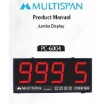 PC-6004 Dual Side JUMBO DISPLAY PROGRAMMABLE COUNTER 160 X 380 X 75 MULTISPAN pc