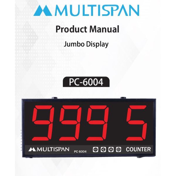 PC-6004 Dual Side JUMBO DISPLAY PROGRAMMABLE COUNTER 160 X 380 X 75 MULTISPAN pc