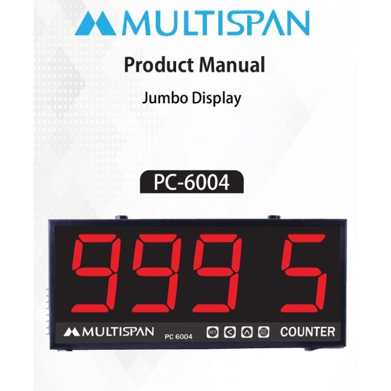 PC-6004 Dual Side JUMBO DISPLAY PROGRAMMABLE COUNTER 160 X 380 X 75 MULTISPAN pc