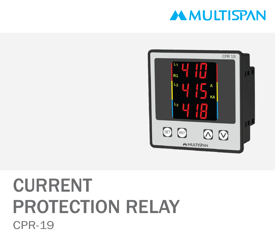 384165Capture.png CPR-19 VOLTAGE CURRENT PROTECTION RELAY PANEL MOUNTED 96 X 96 X 54 MULTISPAN 384165capture