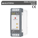 MI-631 SIGNAL ISOLATOR 76 x 27 x 85 MULTISPAN 390298capture
