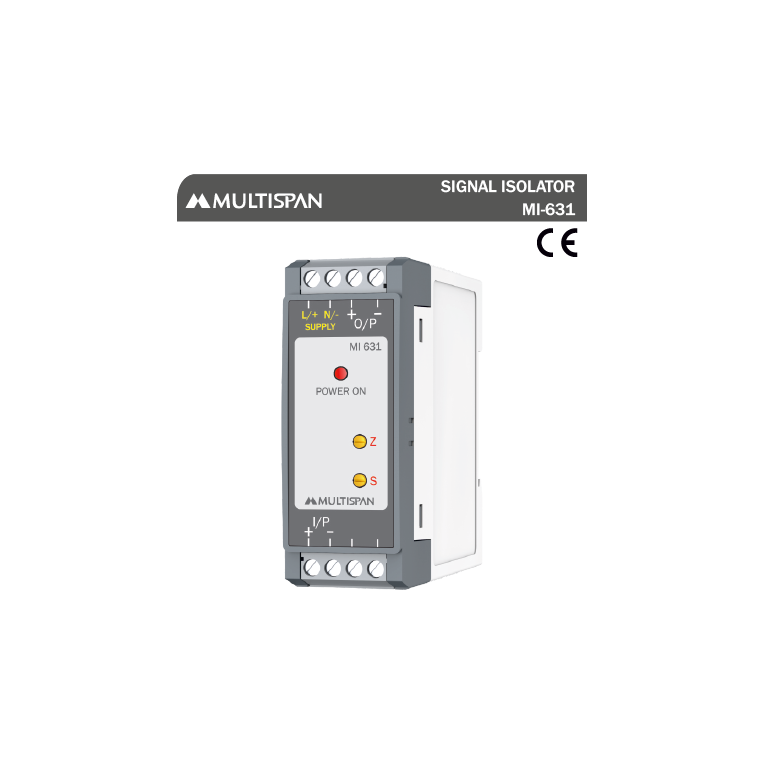 MI-631 SIGNAL ISOLATOR 76 x 27 x 85 MULTISPAN 390298capture
