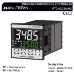 PTC-4202A-M1 UNIVERSAL INPUT PID CONTROLLER WITH ANALOG OUTPUT MODBUS FACILITY 48 X 48 X 111 MULTISPAN 407376capture