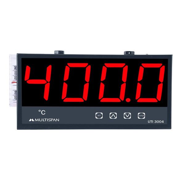 UTI-3004 Single Side JUMBO DISPLAY TEMPERATURE INDICATOR 130 X 235 X 55 MULTISPAN version 1.0.0