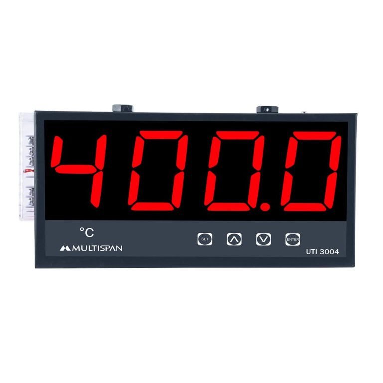 UTI-3004 Single Side JUMBO DISPLAY TEMPERATURE INDICATOR 130 X 235 X 55 MULTISPAN version 1.0.0