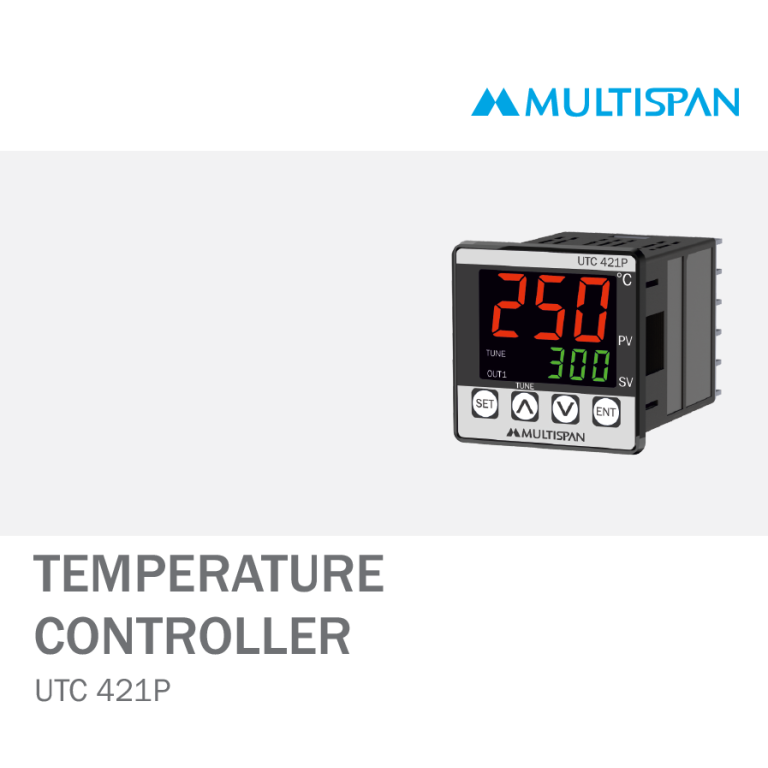 UTC-421P DOUBLE DISPLAY UNIVERSAL INPUT PID CONTROLLER SINGLE RELAY 3 3 DIGIT 48 X 48 X 70 MULTISPAN 411932capture