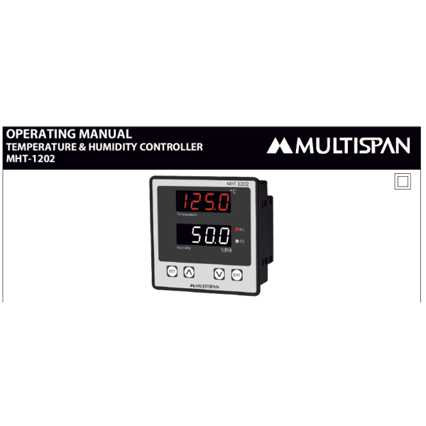 MHT-1202 HUMIDITY INDICATOR WITH ALARM OUTPUT 96 X 96 X 54 MULTISPAN 412315capture