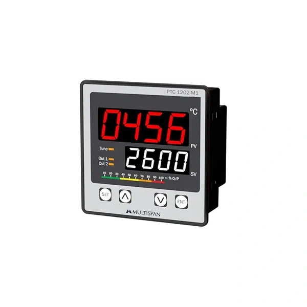 PTC-L12-M1 PTC-1202-M1 UNIVERSAL INPUT PID CONTROLLER WITH ANALOG OUTPUT MODBUS FACILITY 96 X 96 X 54 MULTISPAN 41i ba0r9pl.
