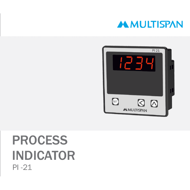 PI-21 PROCESS INDICATOR 72 x72 x 45 MULTISPAN 436750capture
