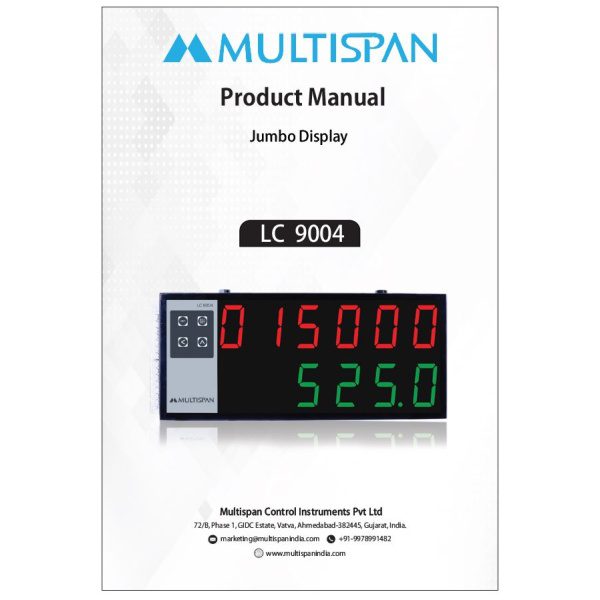 LC-9004 Single Side JUMBO DISPLAY PROGRAMMABLE LENGTH COUNTER 160 X 375 X 55 MULTISPAN 475928lc 9004 download