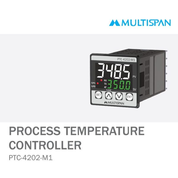 PTC-4202-M1 UNIVERSAL INPUT PID CONTROLLER WITH ANALOG OUTPUT MODBUS FACILITY 48 X 48 X 111 MULTISPAN 502660ptc 4202 m1