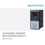 MS-5716-M1 PROCESS SCANNER DATA LOGGER 16 CHANNEL MULTISPAN 50641ms 5716 m1