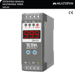 DIN-63 DIN RAIL DISPLAY TIMER ANALOG TIMER 76 X 28 X 85 MULTISPAN din