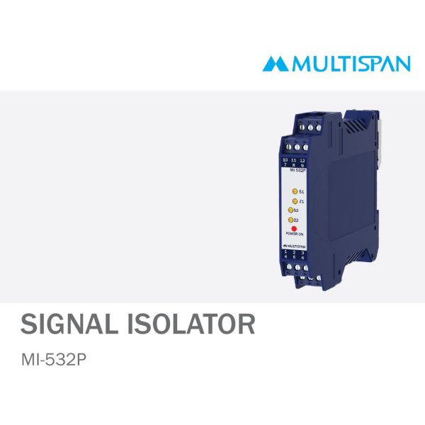 MI-532P SIGNAL ISOLATOR 100 x 17.5 x 115 MULTISPAN 606515mi 532p datasheet