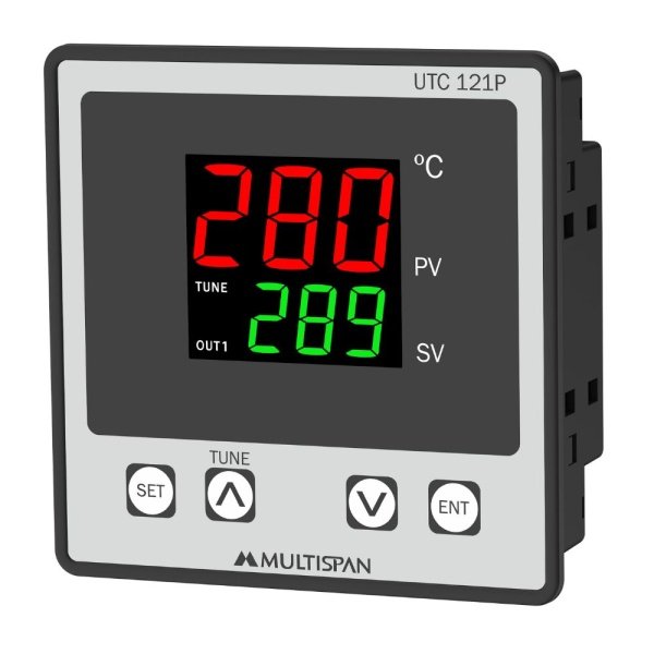 UTC-121P DOUBLE DISPLAY UNIVERSAL INPUT PID CONTROLLER SINGLE RELAY 3 3 DIGIT 96 X 96 X 43 MULTISPAN xr d daf 1mpdg7g 147,j 7