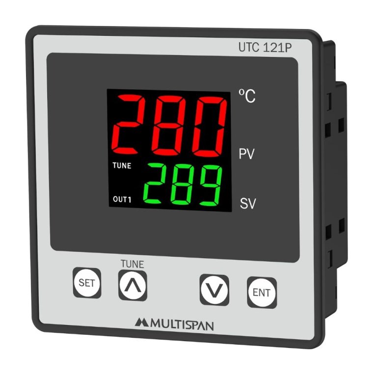 UTC-121P DOUBLE DISPLAY UNIVERSAL INPUT PID CONTROLLER SINGLE RELAY 3 3 DIGIT 96 X 96 X 43 MULTISPAN xr d daf 1mpdg7g 147,j 7