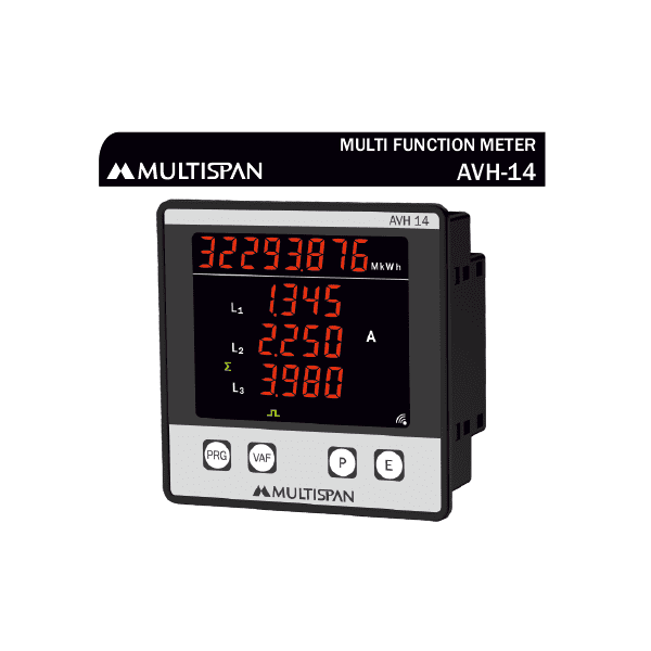 AVH-14 THREE PHASE MULTIFUNCTION METER 96 X 96 X 54 MULTISPAN 611117capture