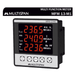 MFM-13 THREE PHASE MULTIFUNCTION METER 96 X 96 X 54 MULTISPAN 621797capture