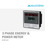 EPM-14 THREE PHASE ENERGY KWH METER 96 X 96 X 54 MULTISPAN 635052capture
