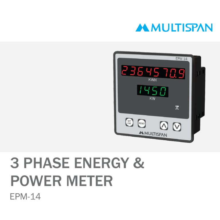 EPM-14 THREE PHASE ENERGY KWH METER 96 X 96 X 54 MULTISPAN 635052capture