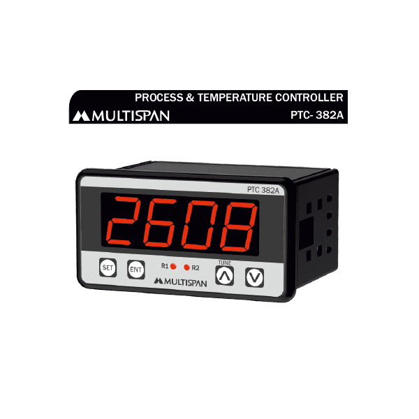 PTC-382A UNIVERSAL INPUT PID CONTROLLER WITH ANALOG OUTPUT MODBUS FACILITY 48 X 96 X 75 MULTISPAN 63658capture