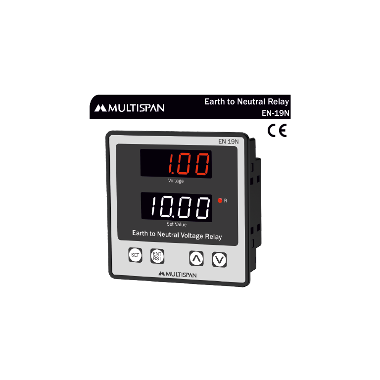 EN-19N EARTH TO NEUTRAL VOLTAGE RELAY 96 X 96 X 54 MULTISPAN 648191capture