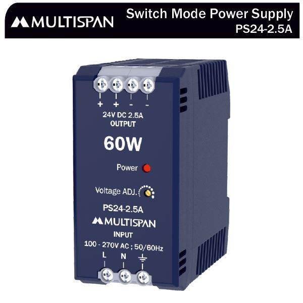 PS24-2.5A Power Supply 90 X 45 X 84 MULTISPAN 68067ps24 2.5a