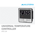 UTC-114 SINGLE DISPLAY UNIVERSAL INPUT PID CONTROLLER 4 DIGIT 96 X 96 X 43 MULTISPAN 690614capture