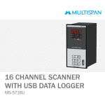 MS-5716U PROCESS SCANNER DATA LOGGER 16 CHANNEL 192 x 96 x 168 MULTISPAN 710066capture