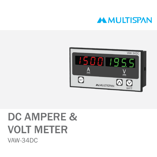 VAW-34DC DIGITAL DC AMP VOLT METER 48 X 96 X 26 MULTISPAN 710937capture