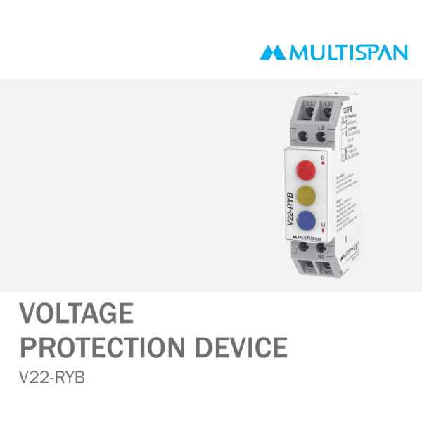 V22-RYB Single Phase preventor VOLTAGE CURRENT PROTECTION RELAY DIN RAIL 90 X 22.5 X 72 MULTISPAN 727960capture