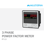 PF-13 THREE PHASE POWER FACTOR METER 96 X 96 X 43 MULTISPAN 752569capture