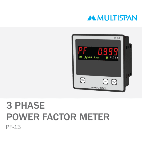 PF-13 THREE PHASE POWER FACTOR METER 96 X 96 X 43 MULTISPAN 752569capture
