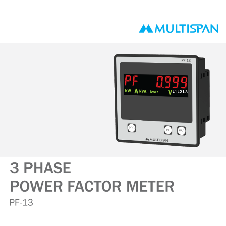 PF-13 THREE PHASE POWER FACTOR METER 96 X 96 X 43 MULTISPAN 752569capture