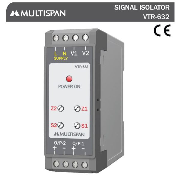 VTR-632 CURRENT TRANSDUCER VOLTAGE TRANSDUCER 76 x 27 x 85 MULTISPAN vtr