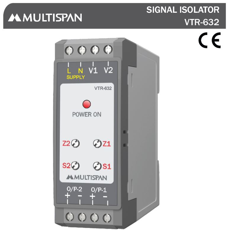 755709vtr-632.jpg VTR-632 CURRENT TRANSDUCER VOLTAGE TRANSDUCER 76 x 27 x 85 MULTISPAN vtr