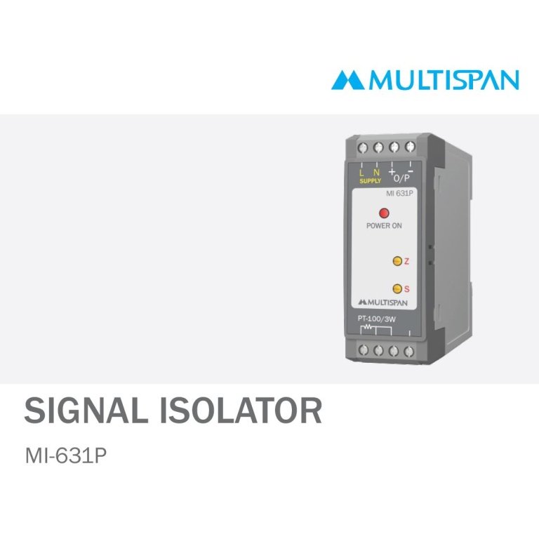 MI-631P SIGNAL ISOLATOR 76 x 27 x 85 MULTISPAN 755941mi 631p datasheet