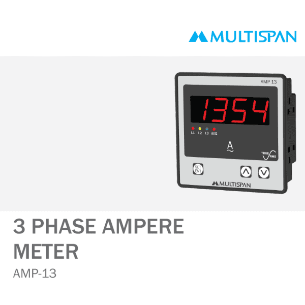 AMP-13 THREE PHASE AMPERE VOLTMETER 96 X 96 X 43 MULTISPAN 766160capture