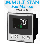 MS-1208 PROCESS SCANNER DATA LOGGER 8 Channel 96 x 96 x 54 MULTISPAN 774341capture