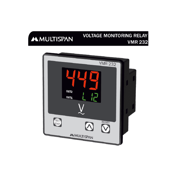 VMR-232 VOLTAGE CURRENT PROTECTION RELAY PANEL MOUNTED 72 X 72 X 45 MULTISPAN 778245capture