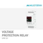 VPR-33 VOLTAGE CURRENT PROTECTION RELAY DIN RAIL 75 X 45 X 110 MULTISPAN 786403capture