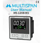 MS-1208-M1 PROCESS SCANNER DATA LOGGER 8 Channel 96 x 96 x 54 MULTISPAN 795825ms 1208 m1 manual