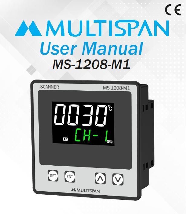 Multispan MS-1208-M1 8-Channel Process Scanner & Logger