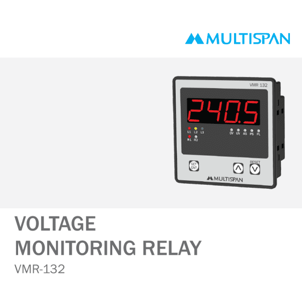 VMR-132 VOLTAGE CURRENT PROTECTION RELAY PANEL MOUNTED 96 X 96 X 43 MULTISPAN 801149capture